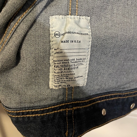AG Adriano Goldschmied Jean Jacket size small mid wash - Picture 3 of 7